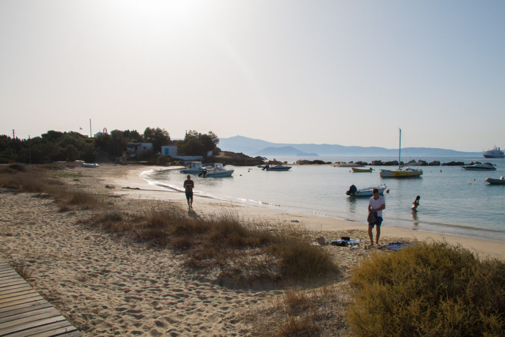 La petite plage d’Agia Anna.
